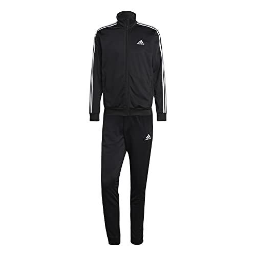 adidas 3 Stripes Tuta sportiva, Black, S