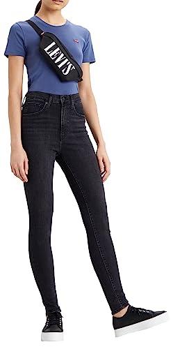 Levi's Mile High Super Skinny, Jeans Donna, Black Ground, 27W / 30L