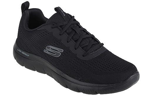 Skechers Summits Torre, Scarpe sportive Uomo, Black Mesh Trim, 42.5 EU