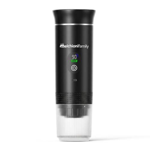 Melchioni Caffè Go - Macchina Caffè Portatile 3 in 1 - Batteria Ricaricabile USB-C - Compatibile con Capsule Nespresso - Compatibile con Capsule Dolce Gusto - Compatibile con Caffè Macinato - Pompa 20