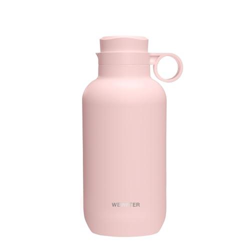 WEWATER INFUSE Bottle - Borraccia Termica 530 ml Con Infusore Integrato, Bottiglia Portatile Riutilizzabile, Maniglia, Senza BPA, Tappo Anti-Perdita Con Doppia Apertura, Termos Rosa