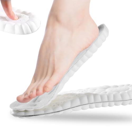 Solette in Memory Foam con Supporto per l'Arco Plantare, Inserti per Scarpe da Ginnastica, Traspiranti e Ammortizzanti, Comode per Ammortizzazione (37-38)
