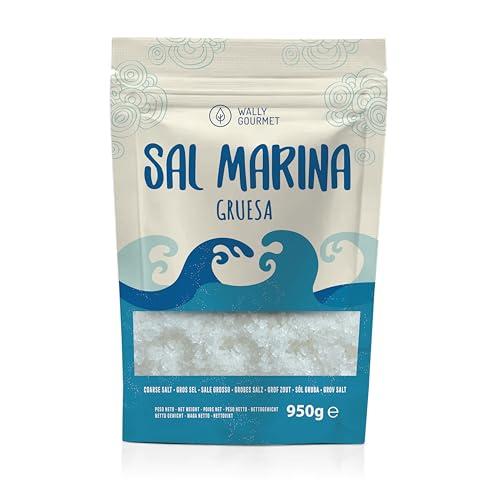 Sale marino non raffinato al 100% naturale - Sale marino minerale biologico ad alta purezza, perfetto per cucinare - Sale marino di prima qualità. Origine non raffinata: Spagna.