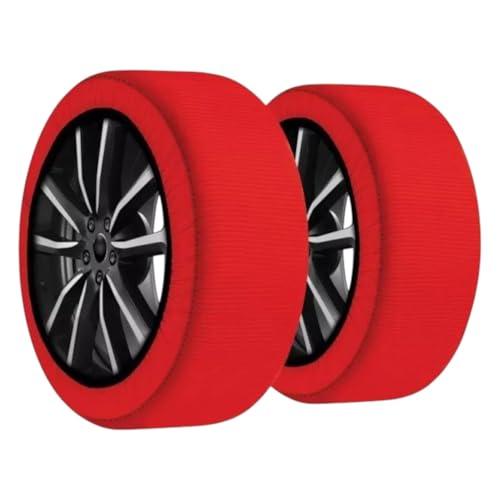 Calze da Neve Taglia L, omologate Italia EN 16662-1, 2 Calze Neve Auto, Montaggio rapido, Guanti Inclusi, Snow Socks Ultra Grip, Diametro 66cm