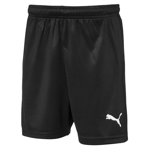 Puma Liga Core Football Jr, Pantaloncini Unisex-Bambini, Nero (Puma Black/Puma White), 116