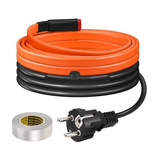 Cavi Termici Per Tubi, BDDFOTO Antigelo, 25 W/m Per Camper e Caravan, Riscaldamento Rapido e Sicuro, 2 m