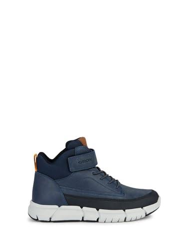 Geox J Flexyper Boy, Stivale alla Caviglia, Blu Navy, 28 EU