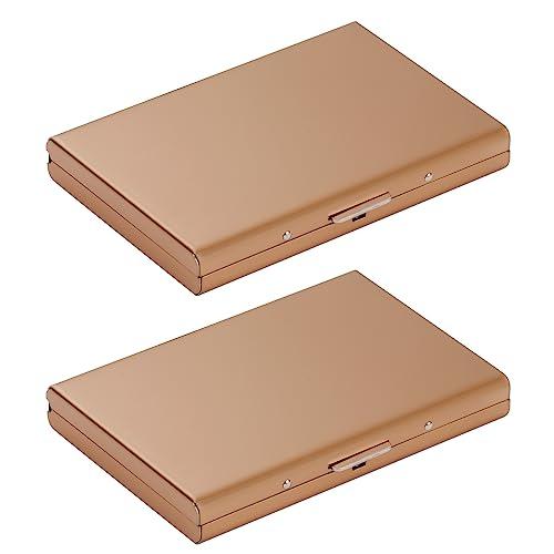 Vicloon Porta Biglietti, Porta Carte di Credito Anti RFID e NFC in Acciaio Inossidabile per Uomo/Donna, Eleganti Portafogli da Viaggio, Carta d'identità, Assicurazione, Debito ecc.
