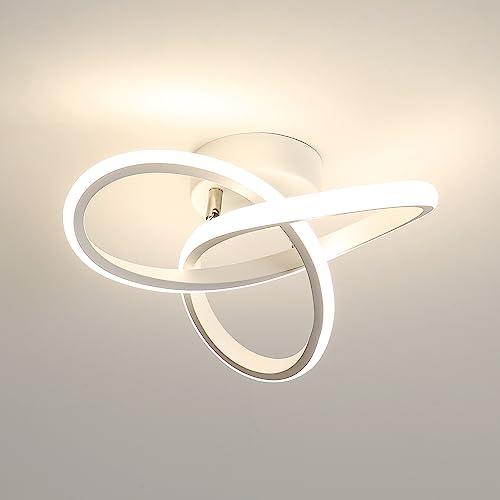 Comely Plafoniera LED, 22 W Lampada da Soffitto Moderna, 4500 K 2500 lm Plafoniere Design Fiore, Lampadario Acrilico Bianca per Cucina Bagno Camera da Letto Balcone Corridoio