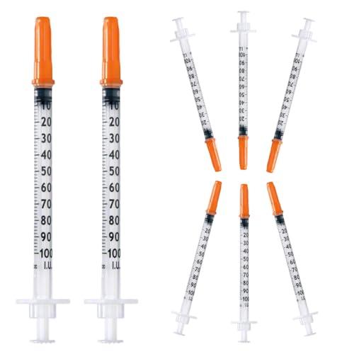Tubo di plastica da 1 ml/cc (31 G x 6 mm) multiuso, confezione singola, accessori da laboratorio (10 pezzi)