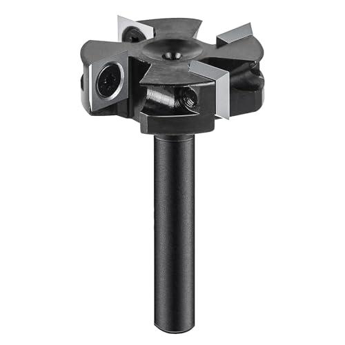 SpeTool Punta per fresa Spoilboard 8 mm, 40 mm, 4-ali, piallatura, lastre di legno