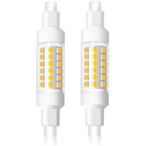 Caldarax Lampadine R7s LED 78mm 8W, Bianco Neutro 4000K Equivalente 70W Lampada R7s Alogena Lineare J78, 830LM, Non Dimmerabile, AC220-240V, Angolo di Fascio di 360°, 2 pezzi
