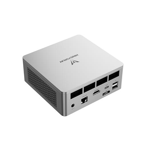MINISFORUM UM750L Slim Mini PC,AMD Ryzen 5 7545U Mini Computer (6C/12T, fino a 4,9 GHz), 32 GB LPDDR5 e 1 TB SSD PCIe 4.0, DP/HDMI/USB4, 4 x USB Type A,2.5G LAN, WIFI6E/BT5.2