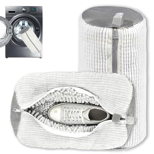 NXPUXP 2 sacchetti per lavare le scarpe, per sneaker, anti-deformazione, perfetti per la protezione delle scarpe (bianco)