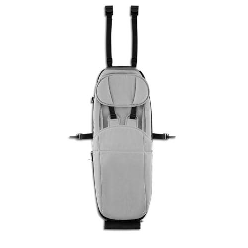 hauck Seggiolino Rimorchio Bici Per Dryk Duo, Dryk Duo Plus e Bike N Walk Duo - Seggiolino Morbido Neonato da 1 Mese Uso Passeggino, Da 6 Mesi Uso Bici - Cintura 5 Punti, Cuscino e Coprigambe - Grigio