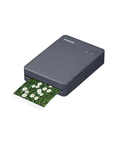 Canon Stampante portatile SELPHY QX20: stampa a sublimazione con Wi-Fi dal tuo dispositivo smart. 2 formati di stampe con adesivo rimovibile e ricarica USB-C - Nero (Senza inchiostro/carta)