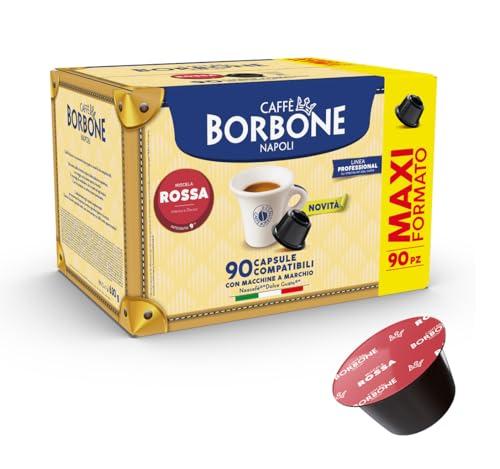 Caffè Borbone Miscela Rossa - 90 capsule - Compatibili con le Macchine a marchio Nescafè® Dolce Gusto®