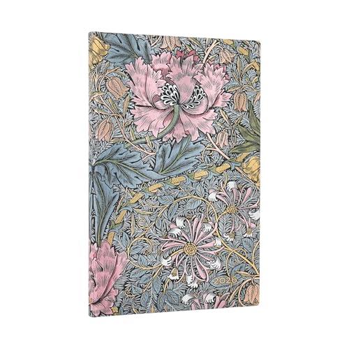 Paperblanks | 2026 Morris Caprifoglio Rosa | William Morris | 12 Mesi Flexis | Maxi | Orizzontale | Chiusura con Fascia Elastica | 176 Pg | 100 GSM