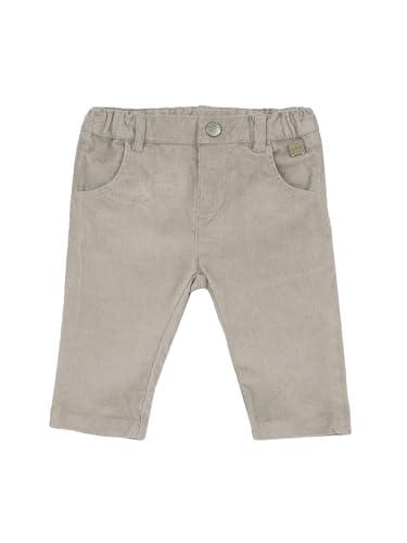 Chicco, Pantaloni neonato lunghi in ciniglia effetto velluto, Beige, 9 mesi