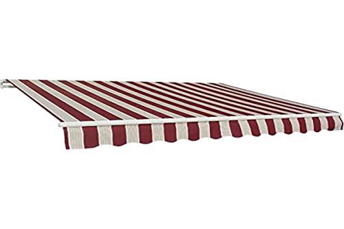 Linea Garden Friend T1372011/E, Tenda Barra Quadra profondità 200 cm, Lunghezza 250 cm, Rosso