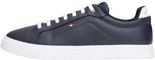 Tommy Hilfiger Uomo Sneakers Court Icon Light in Pelle, Blu (Desert Sky), 44