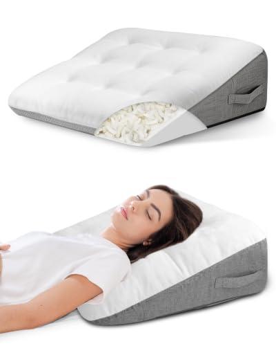 HOMCA Cuscino a Cuneo per Letto e Divano Elevazione delle Corpo, 55x54x21cm