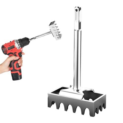 Qivine Punte per Scatola Derivazione Esterna 86 × 86 mm, Punzone a Foro Quadrato Punte, Scalpello Elettrico A Martello per Superficie Della Parete, Ponti, Cemento, Granito