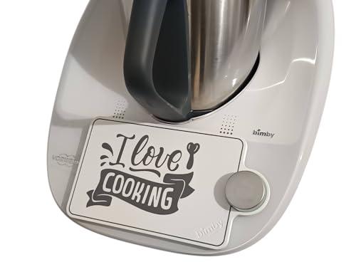 3DPRINTOK Cornice Schermo Protettiva Decorativa per Bimby TM6, Bianca e Grigia, Oggetto di Design 