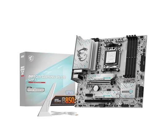 MSI B850M GAMING PLUS WIFI, scheda madre mATX – Supporta processori AMD Ryzen serie 9000/8000 / 7000, socket AM5 – DDR5 Memory Boost fino a 8200+ MT/s (OC), PCIe 5.0 x16 e 4.0 x4, M.2 Gen5, Wi-Fi 7