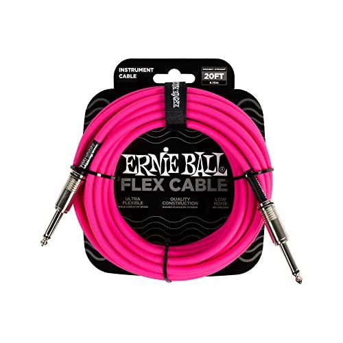 Ernie Ball Flex Cavo per strumenti, dritto / dritto, 6.1m, colore rosa