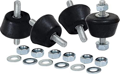 RASMACOR | Silent Block M8 | Supporti Gomma Antivibrazione Condizionatore | 4 Pezzi M8 Supporti Isolanti Antivibrazione in Gomma Ammortizzatore | Piedini Antivibrazione Motore Climatizzatore Esterno