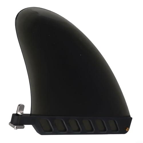 Besttoolifes Pinne da surf morbide per pinne centrali con vite, pinna centrale flessibile da surf con vite di montaggio, per tavole da surf lunghe (nero)