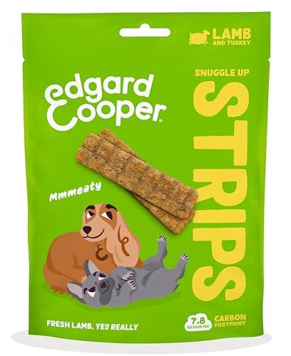 Edgard & Cooper Snack per cani, Snuggle Up Striscette, Agnello e Tacchino, 10 x 75g strips), Senza cereali, ricco di proteine e carne fresca di qualità, con aminoacidi essenziali