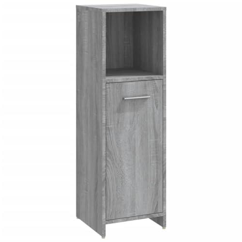 vidaXL Armadietto Bagno Grigio Sonoma 30x30x95 cm in Legno Multistrato