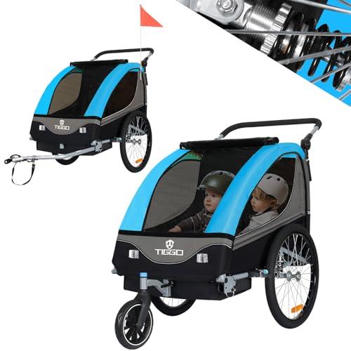 TIGGO World Rimorchio per bicicletta bici Jogger 2 in1 Ciondolo Bambini