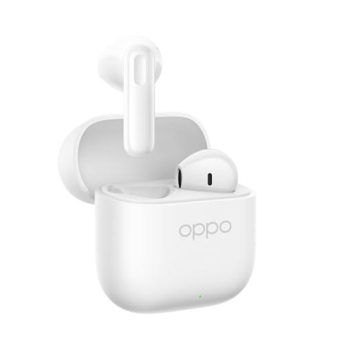 OPPO Enco Buds3 Auricolari True Wireless, 42h di Autonomia, Driver Dinamico da 12.4mm, BT 5.4, Controlli Touch, Cancellazione rumore passiva, Android e iOS, IP55, [Versione Italiana], Bianco
