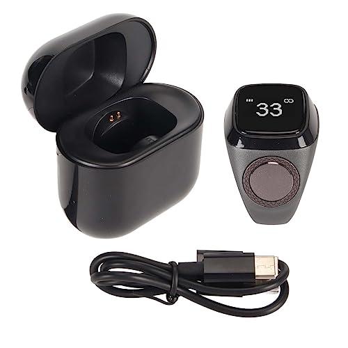 Contatore da dito, Anello contagiri ricaricabile da 20 mm Contatore portatile di numeri BT5.1 APP di supporto del contatore digitale delle dita con schermo da 0,49 pollici