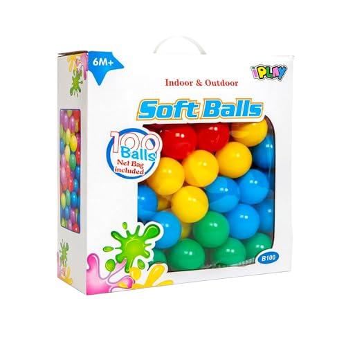 NOT JUST A BOX - Palline 6cm diametro Palline di plastica Colorate Gioco per Bambini (100 Palline)