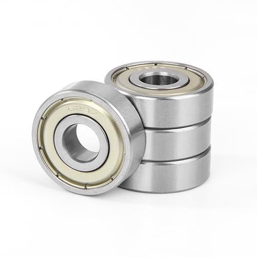 4 Pezzi 629ZZ Cuscinetti a Sfera 9x26x8mm Doppia Protezione Metallica, Acciaio Cromato, Pre-Lubrificati, 629-2Z Cuscinetto Radiale a Sfere in Miniatura per Pattini, Skateboard, Longboard, Scooter