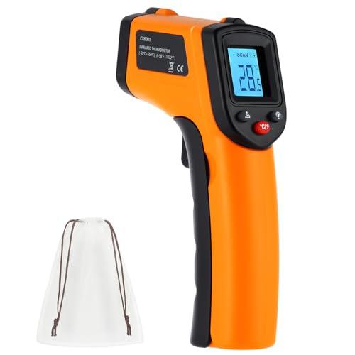 ABOHU Termometro a Infrarossi, -50°C ~ 550°C (-58°F ~ 1022°F) Pistola Termica Digitale Laser Senza Contatto con Display LCD, Termometro Laser per Cucina, Forno, Pizza, Frigorifero, BBQ (Non per Umani)