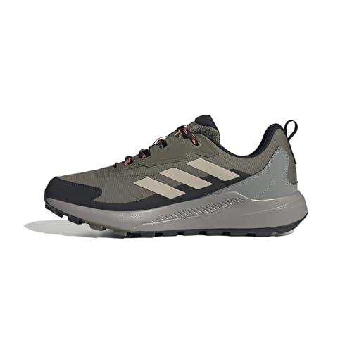 adidas Uomo Terrex Anylander Rain.RDY Hiking Shoes, Olive Strata/Wonder Beige/Core Black, 44 EU