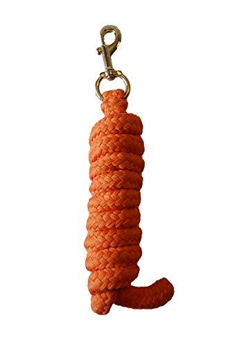 Rhinegold Luxe Lead Rope-Tangerine, Leadrope 0, Mandarino, Taglia Unica