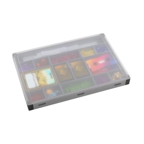 Gamegenic Token Silo XL Convertible (Black) – Stackable Token Box – 15 vassoi Rimovibili in 5 Diverse Misure – Store And Organize Board Game Token – Convenient Space Saving Design – Made by