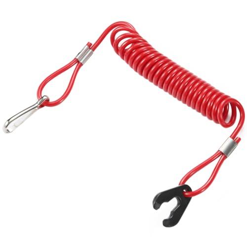 Greluma 1 pezzo Interruttore di arresto motore barca, cordino di sicurezza per arresto di emergenza motore, sicurezza essenziale per motori fuoribordo Honda Tohatsu Yamaha PWC Jet Ski