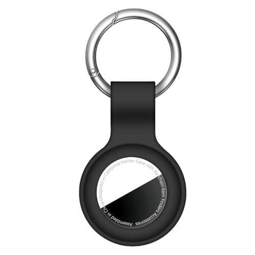 per AirTag Portachiavi per Air Tag Holder Silicone per AirTag Portachiavi Custodie Tag Catena per Apple per AirTag GPS Accessori Cercatori Articoli, Nero