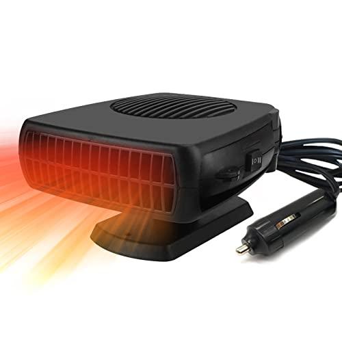 2025 Nuovo Auto Riscaldatore 12V: 200W Portatile Aria calda per Auto 12 Volt Ventola di Riscaldante con Accendisigari Sbrinatore Sbrinatori Demister per Parabrezza per Taxi, Camion, Camper, Caravan