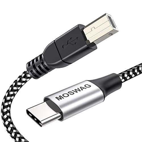 MOSWAG 2M Cavo da USB C a Midi Cavo da Tipo C a USB MIDI per Samsung Huawei Laptop MacBook a Midi Controller, Tastiera Midi, Scanner Stampante, Registrazione Interfaccia Audio e Altro