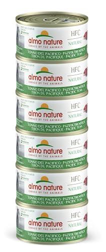almo nature HFC Natural Megapack, Alimento Umido per Gatti - Tonno del Pacifico -(6 Lattine da 70 g)