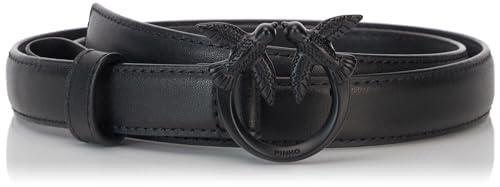 Pinko Love Berry H2 Belt Vit.Seta Cintura, Z99B_Nero Limousine Block Color, XS Donna