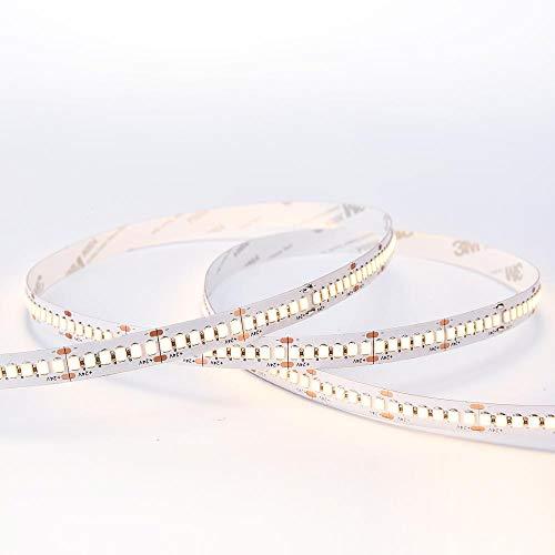NUOVA GERMANY - PRO Strip LED Alta Luminosita 5M, Striscia Nastro 140W, 24V 28W/M 2520Lm/m Flessibile Tagliabile 240Led/m SMD 2835, Uso Interno IP20